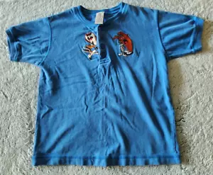 WARNER BROTHERS 1996 VINTAGE KINDER KURZARM SHIRT MIT 4 KNÖPFEN LOONEY TOONS - Bild 1 von 13