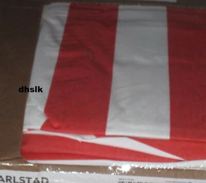 CUBIERTA DE CALZONCILLO IKEA Karlstad Rannebo Rojo Blanco Otomano Rayas Cabana - Imagen 1 de 1