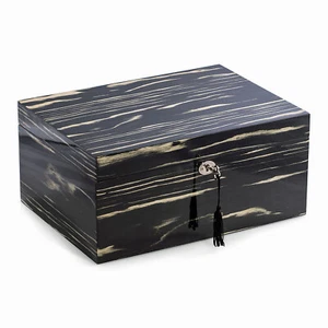 CARDENAS 100 ZIGARREN ZEDER AUSGEKLEIDETER HUMIDOR MIT HUMIDISTAT UND HYGROMETER - Bild 1 von 2
