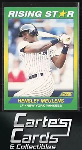 Hensley Meulens 1992 Score 100 Rising Stars #72 New York Yankees - Picture 1 of 2