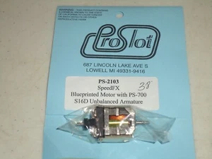 1/24 PRO SLOT PS2103 SPEED FX BLUEPRINTED MOTOR W/S16D UNBALANCED ARMATURE NOS - Picture 1 of 1