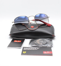 Nowe autentyczne okulary przeciwsłoneczne Ray-Ban Ferrari srebrnoniebieskie gradient 3548 wyprodukowane we Włoszech