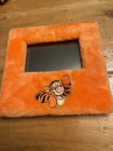 Disney “Tigger” Orange Plush Furry Picture Frame For 4”x 6” Photo - Picture 1 of 3