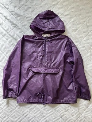 Vintage HM Abernathy Bolsa Canguru Quebra-Vento Conversível Feminina Pequena Roxa - Imagem 1 de 4