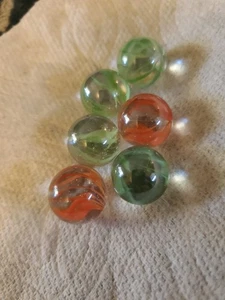 Vintage Vitro Achat Murmeln 5 Stück - Bild 1 von 3