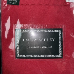 Laura Ashley Tischdecke Weihnachten rot 60 x 102" rechteckig 10-12 Sitze - Bild 1 von 3