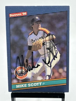 Tarjeta autografiada Donruss Mike Scott 1986 - Astros de Houston - Firmada - ¡Nítida! Foto 1 de 2