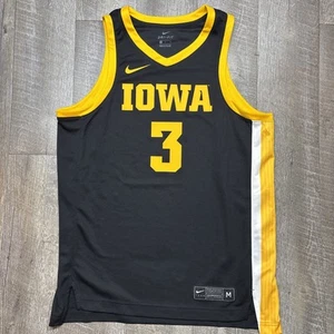 Nike Iowa Hawkeyes NCAA Basketball Jersey Men’s Size Medium Black #3 - Picture 1 of 9