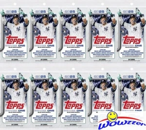 (10) 2025 Topps Series 1 Baseball EXCLUSIVE HUGE JUMBO FAT CELLO PACK-360 Cards! - Picture 1 of 2