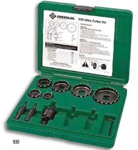 Greenlee Ultra Cutter Kit: Includes 7/8” to 2-1/2”, Part No. 930