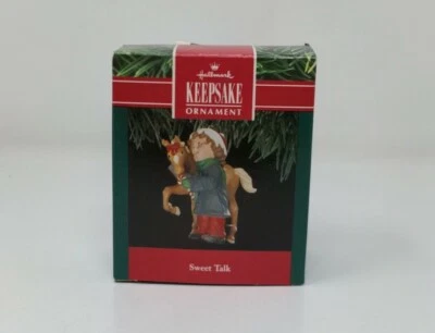 Hallmark Keepsake 1991 Sweet Talk Boy and Horse - Изображение 1 из 4