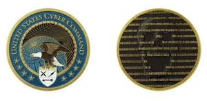 Challenge Coin U.S. CYBER COMMAND CYBER WARFARE CHALLENGE COIN - Picture 1 of 1