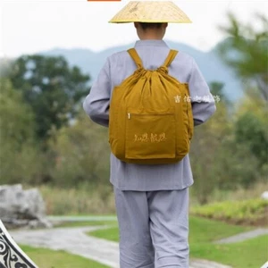 Monk Shaolin Bolso de Hombro Budista Bolso de Lona de Viaje Mochila Unisex - Imagen 1 de 17