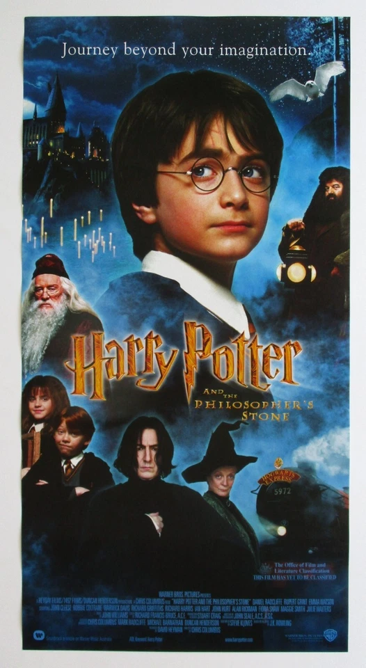 HARRY POTTER PHILOSOPHER'S STONE 2001 Original Australian daybill movie poster - image 1 of 1