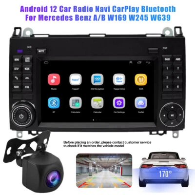 Autoradio Für Mercedes-Benz A/B W169 W639 W245 GPS Navi Android 12.0 + Kamera DE - Bild 1 von 4