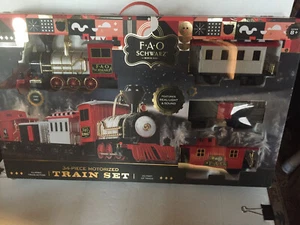 FAO Schwarz 34 Piece Motorized Train Set / Tested Works - Picture 1 of 14