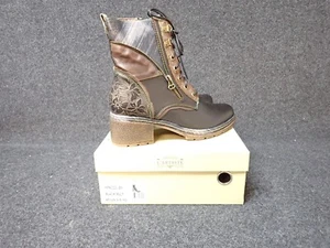 NEW L'artiste x Jane & Coco Lace Up Boots HipNCool Black Women's EU 41 (SS35) - Picture 1 of 6