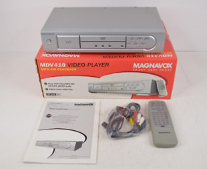 Philips Magnavox DVD/CD Player MDV410 w/ Box, Remote, Cables, Manual TESTED