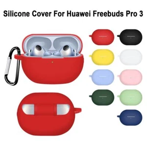 Silicone Case Cover Protective Shell Soft Protector for Huawei Freebuds Pro 3 - Picture 1 of 19