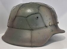 WW2 German Original M42 Steel Helmet. Size 66. Normandy camo.