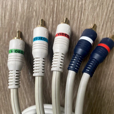 Component RCA Cable A/V 5 RCA Cord Audio Video RGB DVD HDTV YPbPr Male to Male - Image 1 of 2