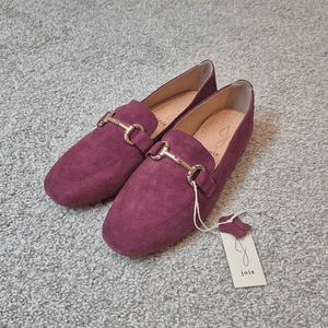 Scarpe mocassini donna JOIE scamosciate basse slip on taglia 7,5 bordeaux - Foto 1 di 5