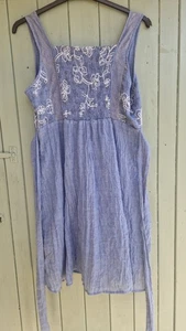 ladies blue Joe broumy size 16 summer dress - Picture 1 of 3
