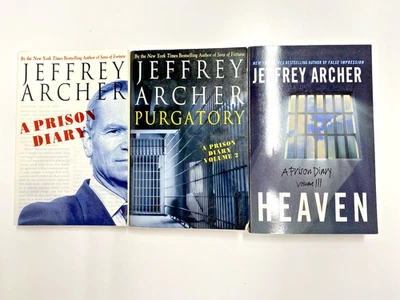 A Prison Diary:  Jeffrey Archer -Complete 3-book series - Very Good to Like New Foto 1 de 4