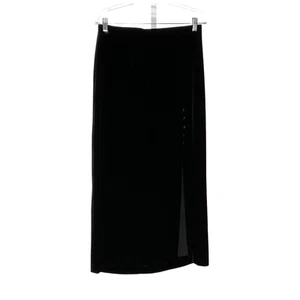 Alex Evenings Black Velvet Skirt - Size 12 - Picture 1 of 4