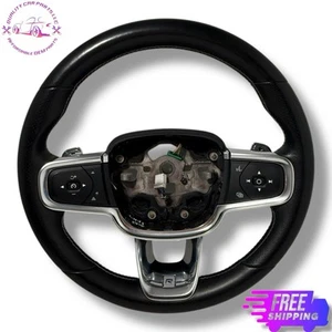 🚗✅ 2019-2025 Volvo XC40 Leather Steering Wheel R Cruise Audio Phone Heat Paddle - Picture 1 of 10