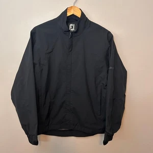 FootJoy FJ DryJoys Mens S Black Golf Windbreaker Jacket Full Zip Performance - Picture 1 of 10