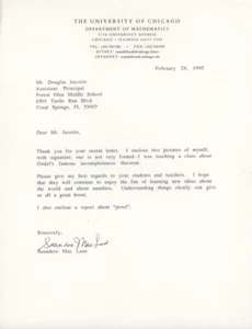Saunders Mac Lane - TLS von 1995 (mitbegründete Kategorie Theorie) - Bild 1 von 1