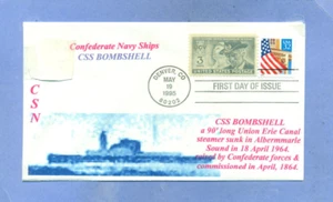 CSS BOMBSHELL Confederate Ship former USS Bombshell, Sunk Albemarle Sound, FDC - Picture 1 of 1