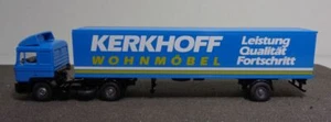 Wiking H0 544130 MAN autoarticolato valigia "Kerkhoff" NUOVO & IMBALLO ORIGINALE - Foto 1 di 5