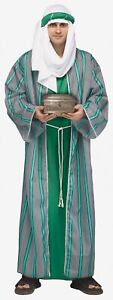 3 Wiseman Adult Costume Green Biblical Christmas Manger Nativity Wise Man Std