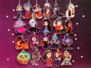 Keychains Disney Villains - Fanmerch illustrated by Fidjie - Imagen 1 de 22