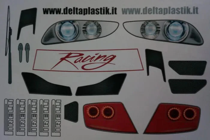 DEC024 - McLaren 3 ADESIVI DECALS RC BODY 1/8 - Immagine 1 di 1