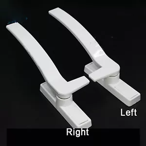 White Security Lock UPVC Window Handle Locking Latch Catch Lock Baby Safety - Picture 1 of 7