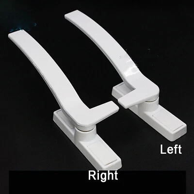 White Security Lock UPVC Window Handle Locking Latch Catch Lock Baby Safety - Image 1 of 4