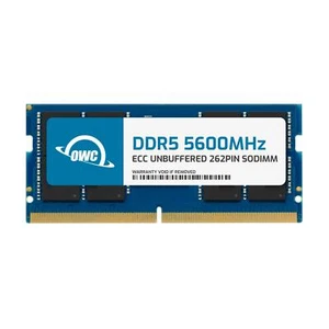 OWC 16GB 32GB DDR5 5600MHz ECC Unbuffered SODIMM 262pin Memory RAM - Picture 1 of 10