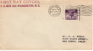 CENTURY OF PROGRESS STAMP ON COVER, WASHINGTON, DC 1933 FDC10982 - Picture 1 of 1