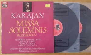 SLS 5198 BEETHOVEN - Missa Solemnis KARAJAN SCHWARZKOPF LUDWIG GEDDA UK 2LP NM- - Picture 1 of 1