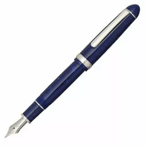 PLATINUM Fountain pen Size B " Midnight ocean " PTB-35000S #50 14k Celluloid - Picture 1 of 7