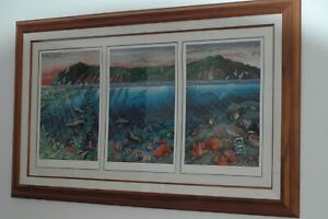 1988 Robert Lyn Nelson Catalina Triptych art print signed numbered only 400 made