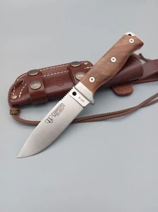 Cudeman 120-G MT-5 N695 Stahl Walnussholz Outdoormesser Lederscheide