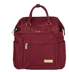 Samantha braun wandelbar Nylon Rucksack burgund Reisegepäck Neu mit Etikett - Bild 1 von 5