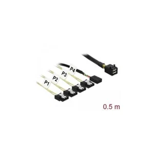 83320 - Kabel Mini SAS HD SFF-8643 > 4 x SATA 7 Pin Reverse +... - Bild 1 von 1