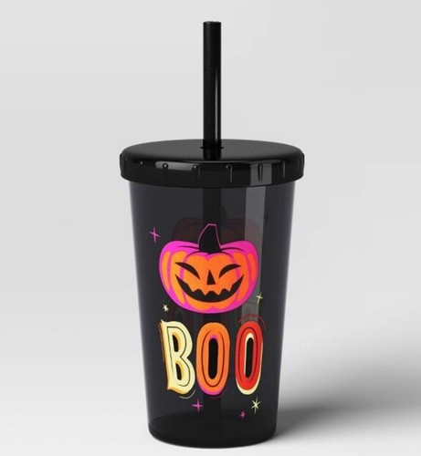 Target Halloween Drinkware BOO Lid Straw Cup 12 oz Tumbler 2024 | eBay