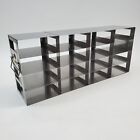 Stainless Steel 16-Position 5.5"X5.5"X2.3125" Comp Upright Lab Freezer Rack