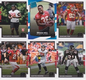 2017 Donruss Football Complete Team Set 12 Atlanta Falcons Brian Hill RC #310 - Picture 1 of 2